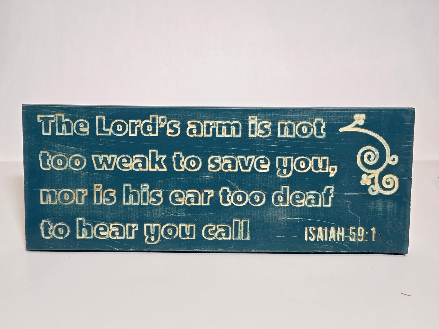 Isaiah 59:1 Wooden Sign