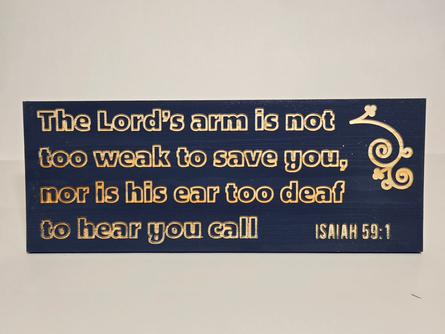 Isaiah 59:1 Wooden Sign