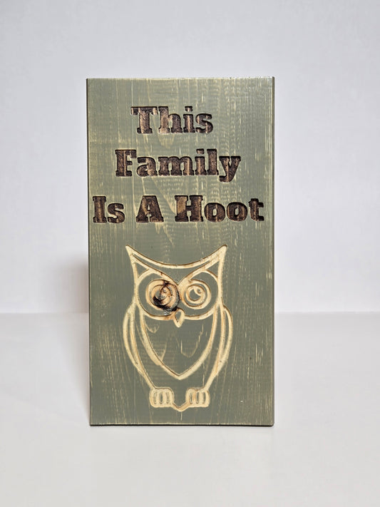 Owl Family Sign