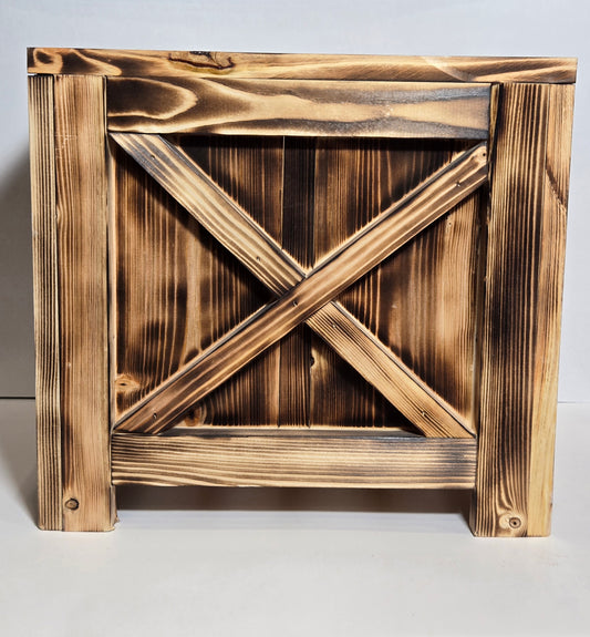 Burnt Wood Planter